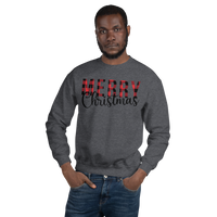Plaid Merry Christmas Unisex Sweatshirt