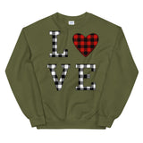 Plaid LOVE Unisex Sweatshirt