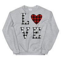 Plaid LOVE Unisex Sweatshirt