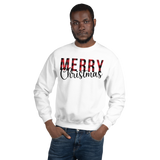 Plaid Merry Christmas Unisex Sweatshirt
