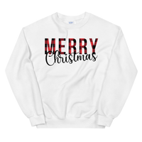 Plaid Merry Christmas Unisex Sweatshirt