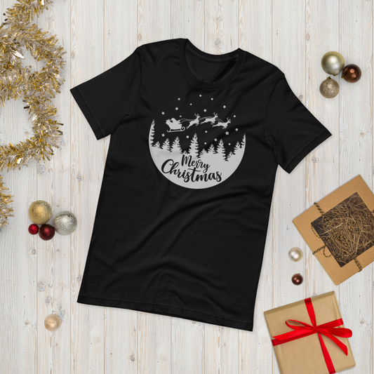 Merry Christmas Reindeer Premium Soft Unisex Tee