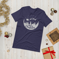 Merry Christmas Reindeer Premium Soft Unisex Tee