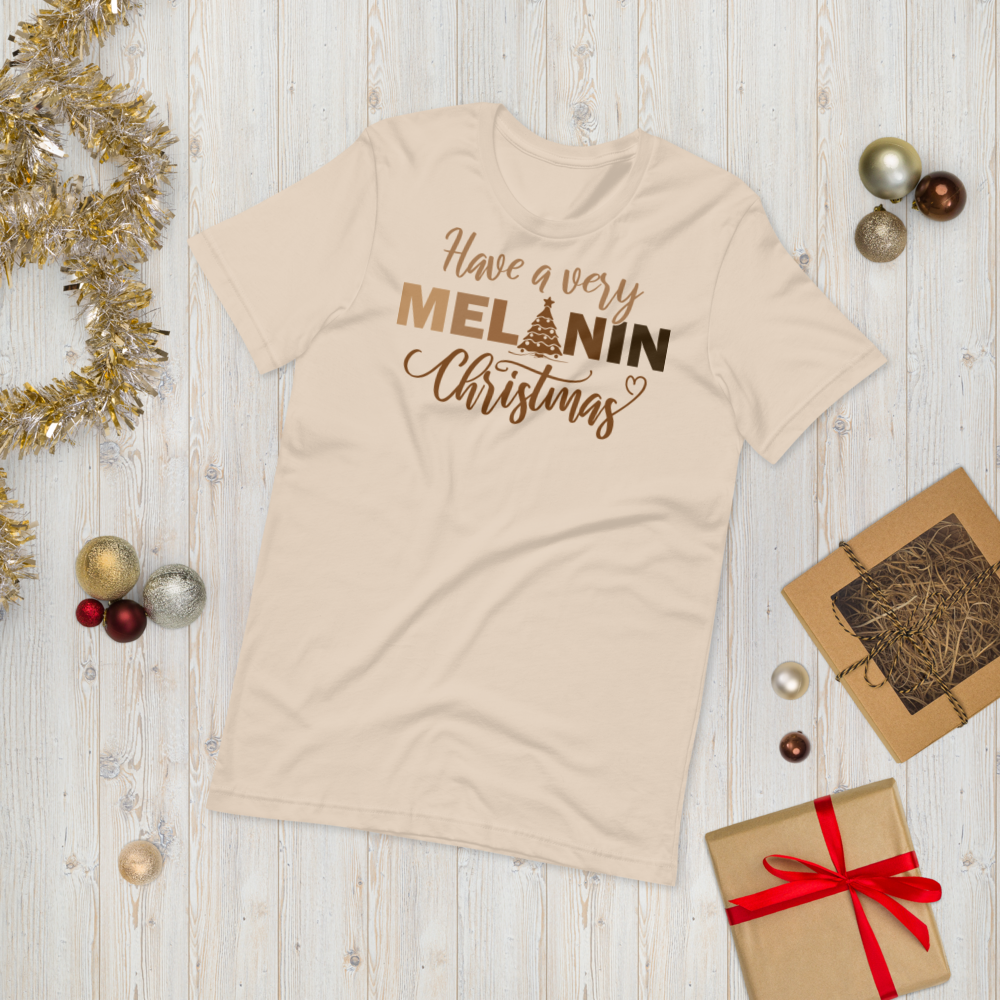 Have A Very Melanin Christmas Premium Soft Unisex Tee