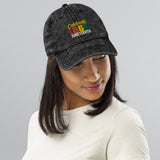 Celebrate 1865 Juneteenth Embroidered Vintage Cotton Twill Hat