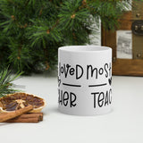 Most Loved Teacher Glossy Mug