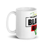 Juneteenth Black Black White Glossy Mug