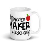 Difference Maker #teacherlife Glossy Mug