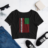 Juneteenth Flag Crop Top