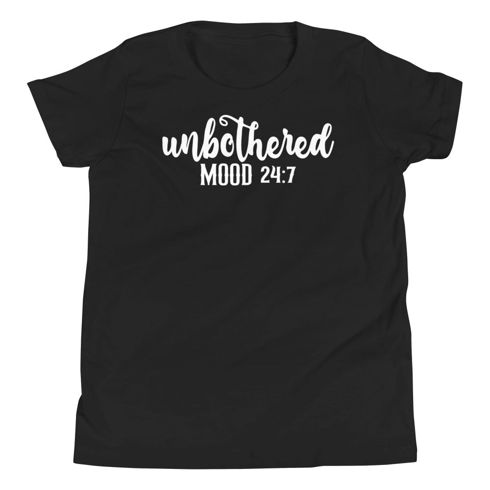 Unbothered Mood 24:7 Youth Unisex Tees